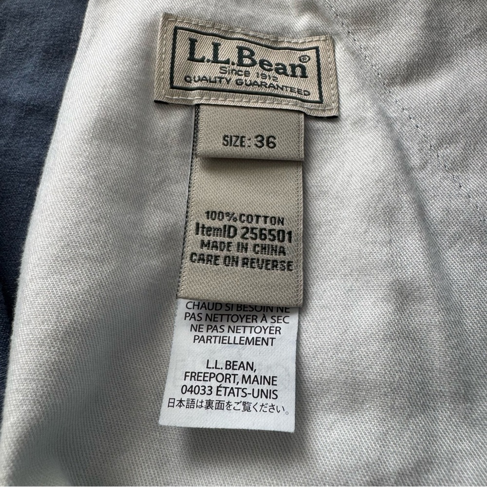 L.L. Bean Men’s Tropic-Weight Cargo Shorts‎ 10” Vintage Indigo Size 36 - Picture 4 of 15